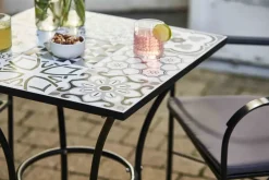 Central Park Bistrotafel Atri Zwart/Wit 60X60Cm-Brico Discount