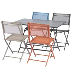 Central Park Bistrotafel Stacy Antraciet Staal 110X70Cm-Brico Sale