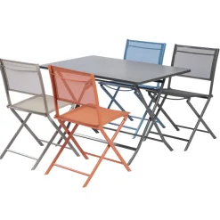 Central Park Bistrotafel Stacy Antraciet Staal 110X70Cm-Brico Sale