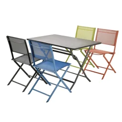 Central Park Bistrotafel Stacy Antraciet Staal 110X70Cm-Brico Sale