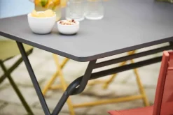 Central Park Bistrotafel Stacy Antraciet Staal 110X70Cm-Brico Sale