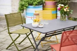 Central Park Bistrotafel Stacy Antraciet Staal 110X70Cm-Brico Sale