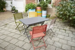 Central Park Bistrotafel Stacy Antraciet Staal 110X70Cm-Brico Sale