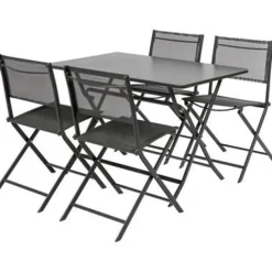 Central Park Bistrotafel Stacy Antraciet Staal 110X70Cm-Brico Sale