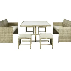 Central Park Dining Loungeset Capri Naturel 7-Delig-Brico Hot