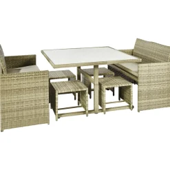 Central Park Dining Loungeset Capri Naturel 7-Delig-Brico Hot