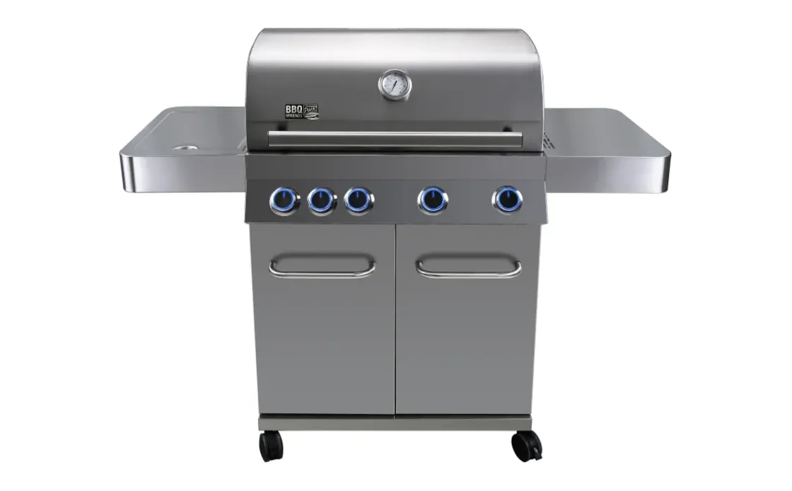 Central Park Gasbarbecue Pasadena Zilver 17Kw-Brico New