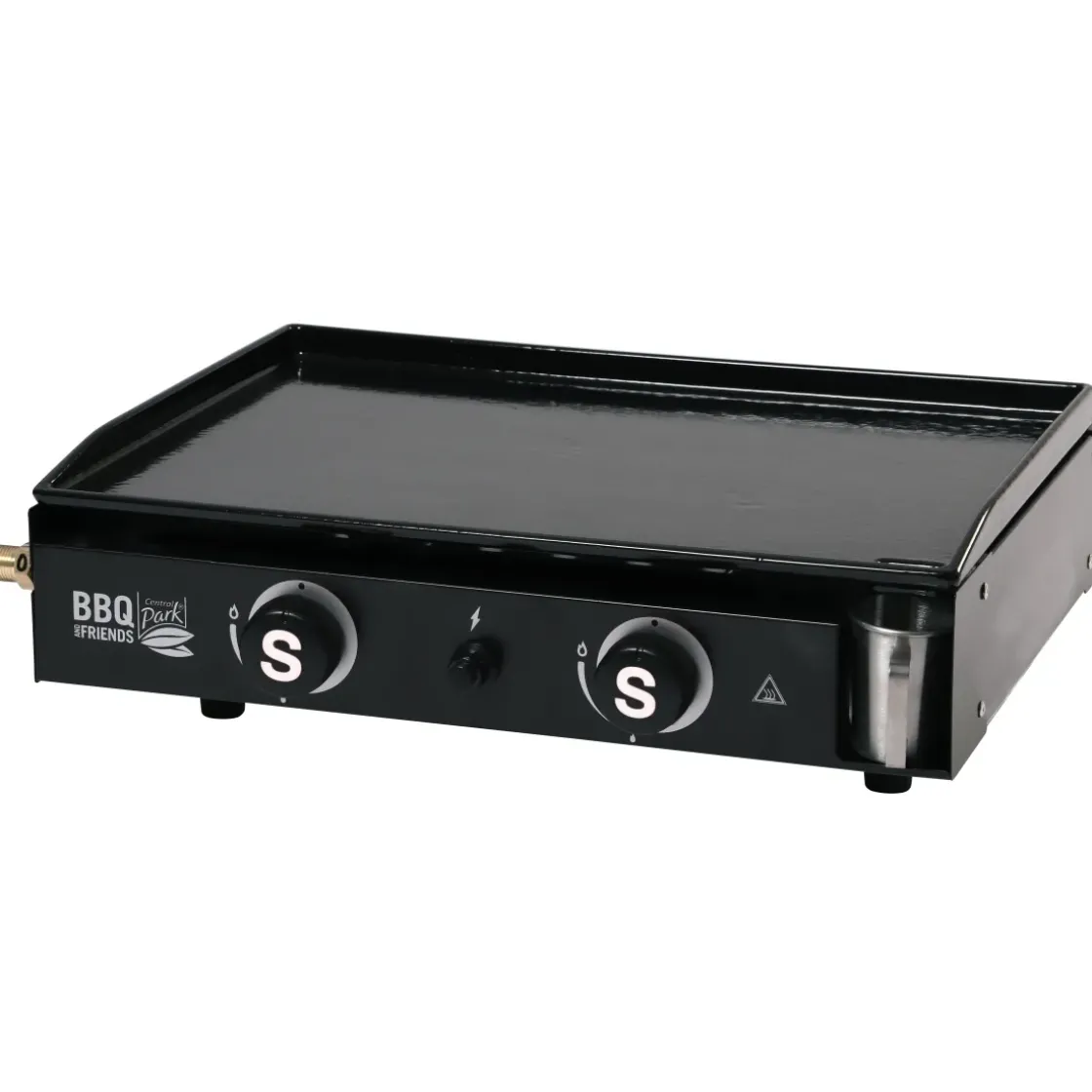 Central Park Gasbarbecue Bbq & Friends Plancha Zwart 5,3Kw 52X37,5Cm-Brico