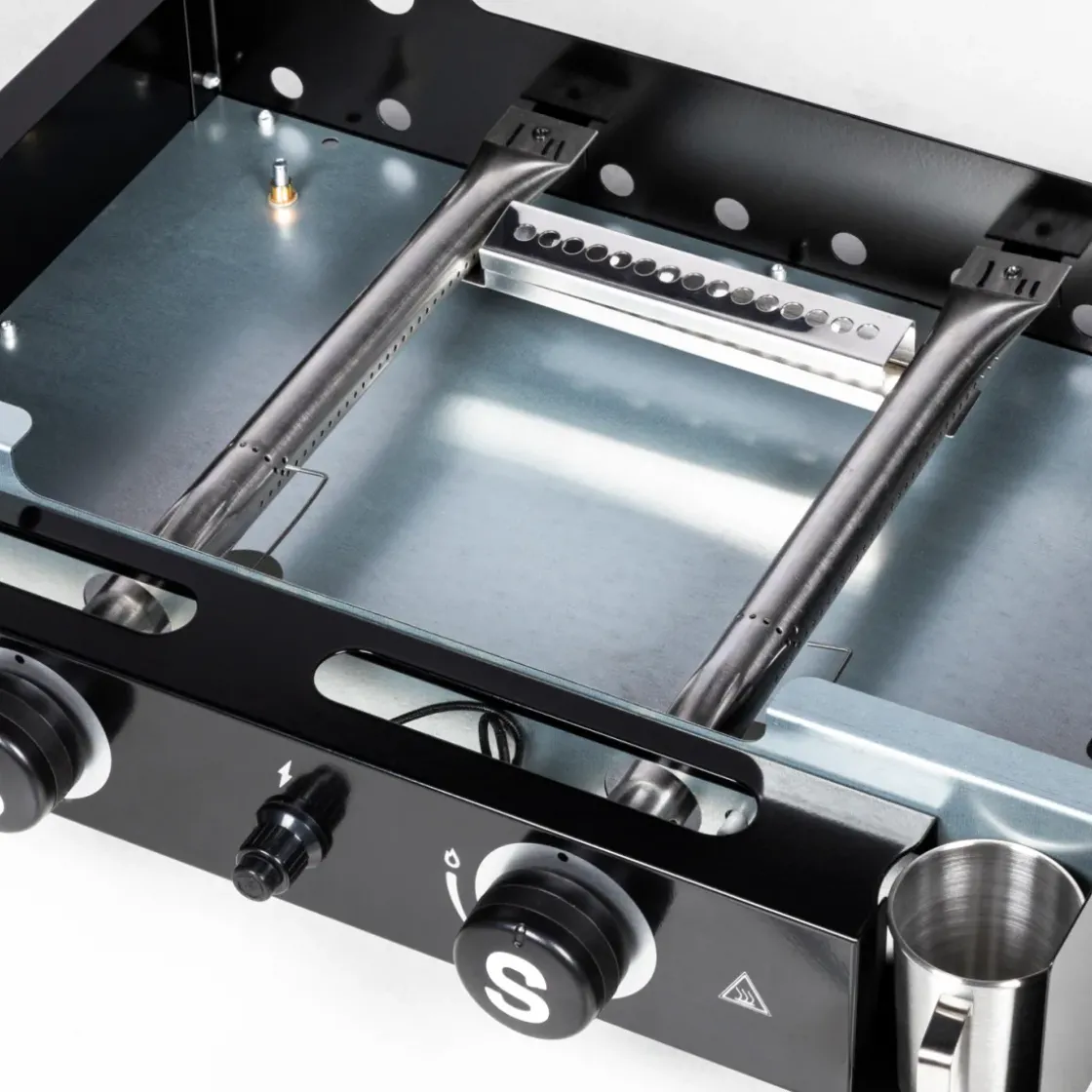 Central Park Gasbarbecue Bbq & Friends Plancha Zwart 5,3Kw 52X37,5Cm-Brico