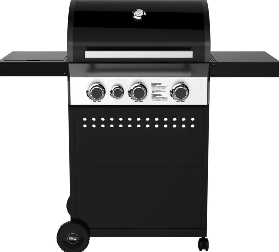 Central Park Gasbarbecue Salta Zwart 13,5Kw-Brico Clearance