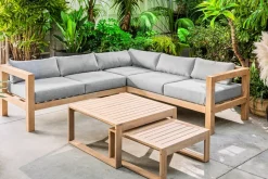 Central Park Hoekbank Loungeset Sorrento Acaciahout-Brico Discount