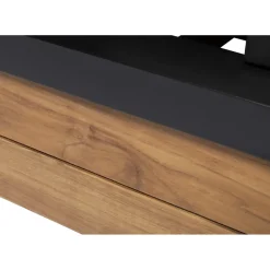 Central Park Hoekbank Loungeset Cassis Zwart Hout-Brico Discount