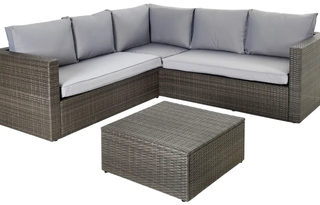 Central Park Hoekbank Loungeset Alea 3-Delig Staal Wicker-Brico Online