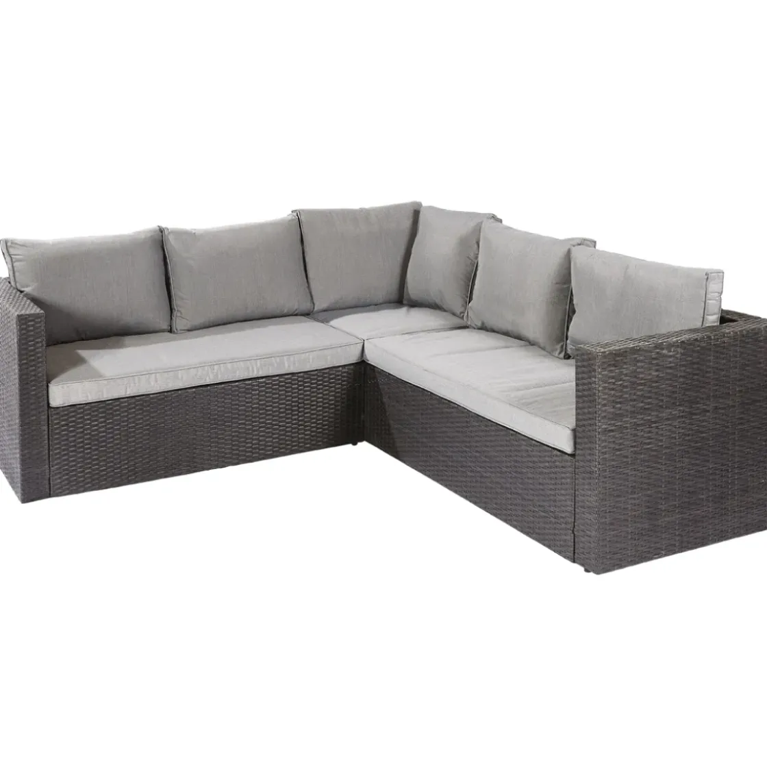 Central Park Hoekbank Loungeset Alea Grijs Staal/Wicker 3 Stuks-Brico Sale