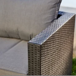 Central Park Hoekbank Loungeset Alea Grijs Staal/Wicker 3 Stuks-Brico Sale