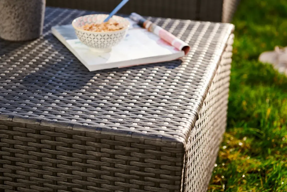 Central Park Hoekbank Loungeset Alea Grijs Staal/Wicker 3 Stuks-Brico Sale