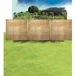 Central Park Schutting Grenen Recht 180X180Cm-Brico Clearance