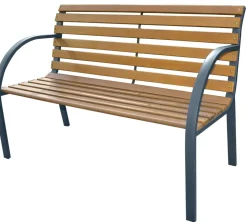 Central Park Tuinbank City 2-Zits Staal Fsc Eucalyptushout-Brico Best