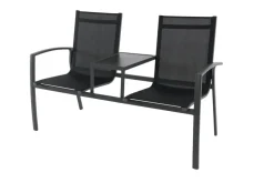Central Park Tuinbank Nicola 2-Zits Aluminium Antraciet-Brico Discount