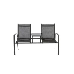 Central Park Tuinbank Nicola 2-Zits Aluminium Antraciet-Brico Discount