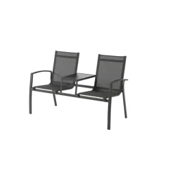 Central Park Tuinbank Nicola 2-Zits Aluminium Antraciet-Brico Discount