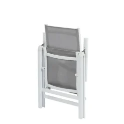 Central Park Tuinstoel Anzio Stapelbaar Aluminium/Textileen Grijs-Brico Sale