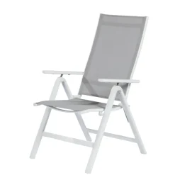 Central Park Tuinstoel Anzio Stapelbaar Aluminium/Textileen Grijs-Brico Sale