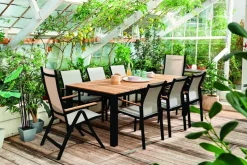 Central Park Tuinstoel Bonifacio Stapelbaar Aluminium/Textileen Taupe-Brico Discount