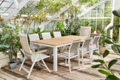 Central Park Tuinstoel Bonifacio Stapelbaar Aluminium/Textileen Taupe-Brico Discount