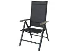 Central Park Tuinstoel Dafne Verstelbaar Aluminium Textileen Antraciet-Brico New