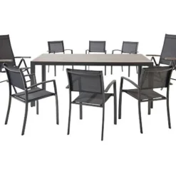 Central Park Tuinstoel Dafne Verstelbaar Aluminium Textileen Antraciet-Brico New