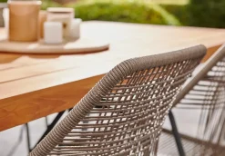 Central Park Tuinstoel Frejus Stapelbaar Wicker Donkergrijs 65,5X62X84Cm-Brico Sale