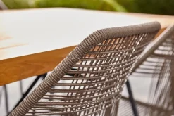 Central Park Tuinstoel Frejus Stapelbaar Wicker Donkergrijs 65,5X62X84Cm-Brico Sale