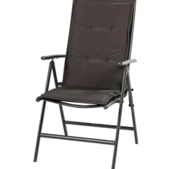 Central Park Tuinstoel Palma Verstelbaar Antraciet/Zwart-Brico Online