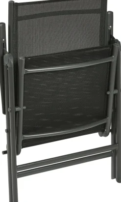 Central Park Tuinstoel Palma Verstelbaar Antraciet/Zwart-Brico Online