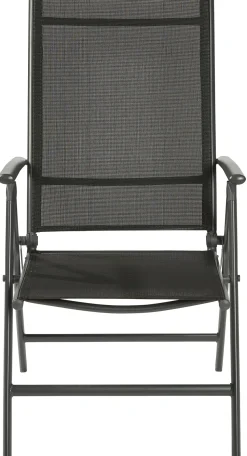 Central Park Tuinstoel Palma Verstelbaar Antraciet/Zwart-Brico Online