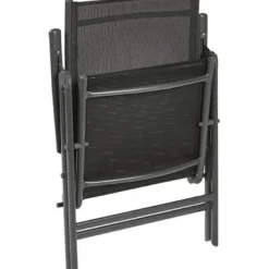 Central Park Tuinstoel Palma Verstelbaar Antraciet/Zwart-Brico Online