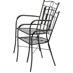 Central Park Tuinstoel Ramira Staal Zwart-Brico