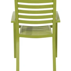 Central Park Tuinstoel Stapelbaar Aluminium Olijfgroen 61,5X57,5X85,5Cm-Brico Discount