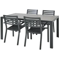 Central Park Tuinstoel Vina Aluminium Antraciet-Brico Online