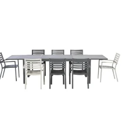 Central Park Tuinstoel Vina Aluminium Antraciet-Brico Online