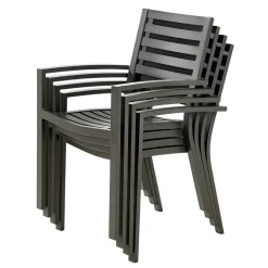 Central Park Tuinstoel Vina Aluminium Antraciet-Brico Online