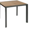Central Park Tuintafel Aluminium Donkergrijs 90X90Cm-Brico Discount