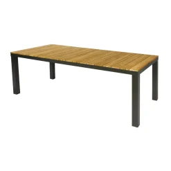 Central Park Tuintafel Limoux Teakhout/Aluminium 215X100Cm-Brico Hot