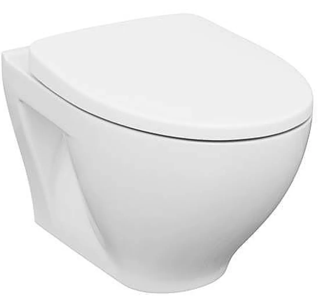 Brico Cersanit Hangtoilet Moduo Wit | Soft-Close & Quick Release Toiletzitting | Randloos Toiletpot