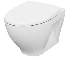 Brico Cersanit Hangtoilet Moduo Wit | Soft-Close & Quick Release Toiletzitting | Randloos Toiletpot