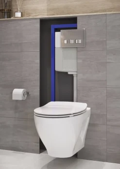 Brico Cersanit Hangtoilet Moduo Wit | Soft-Close & Quick Release Toiletzitting | Randloos Toiletpot