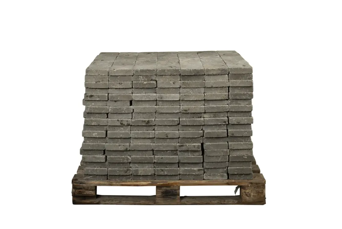 Coeck Kassei Grijs Getrommeld 15X15X4Cm 630 Stuks + Palet 3004837-Brico Clearance