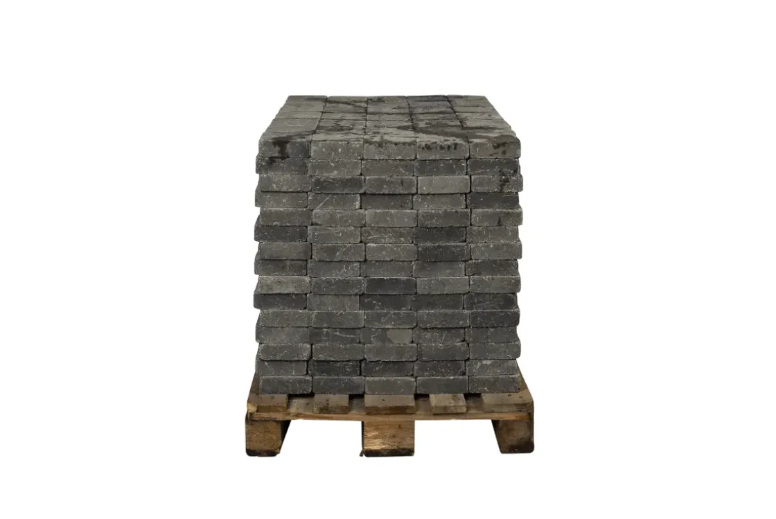 Coeck Kassei Grijs-Zwart Getrommeld 15X15X5Cm 525 Stuks + Palet 3004837-Brico New