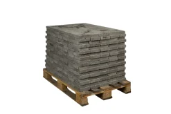 Coeck Kassei Muisgrijs Getrommeld 15X15X4Cm 630 Stuks + Palet 3004837-Brico Outlet